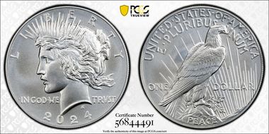 2024 $1 Peace Dollar MS69