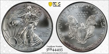 2015 $1 Silver Eagle MS69