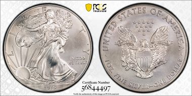2015 $1 Silver Eagle MS68