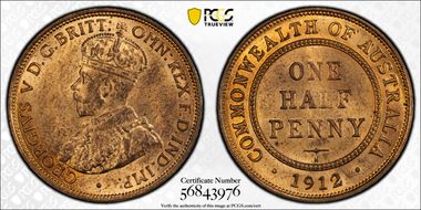 1912-H 1/2D MS64RB