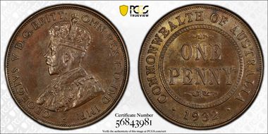 1932 (m) 1D MS62BN