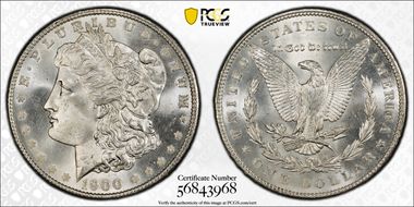1900 $1 MS67+ 