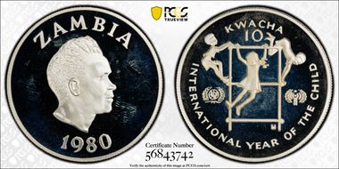 1980 10 Kw Year of the Child PR67DCAM