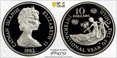 1982 $10 Year of the Child PR67DCAM