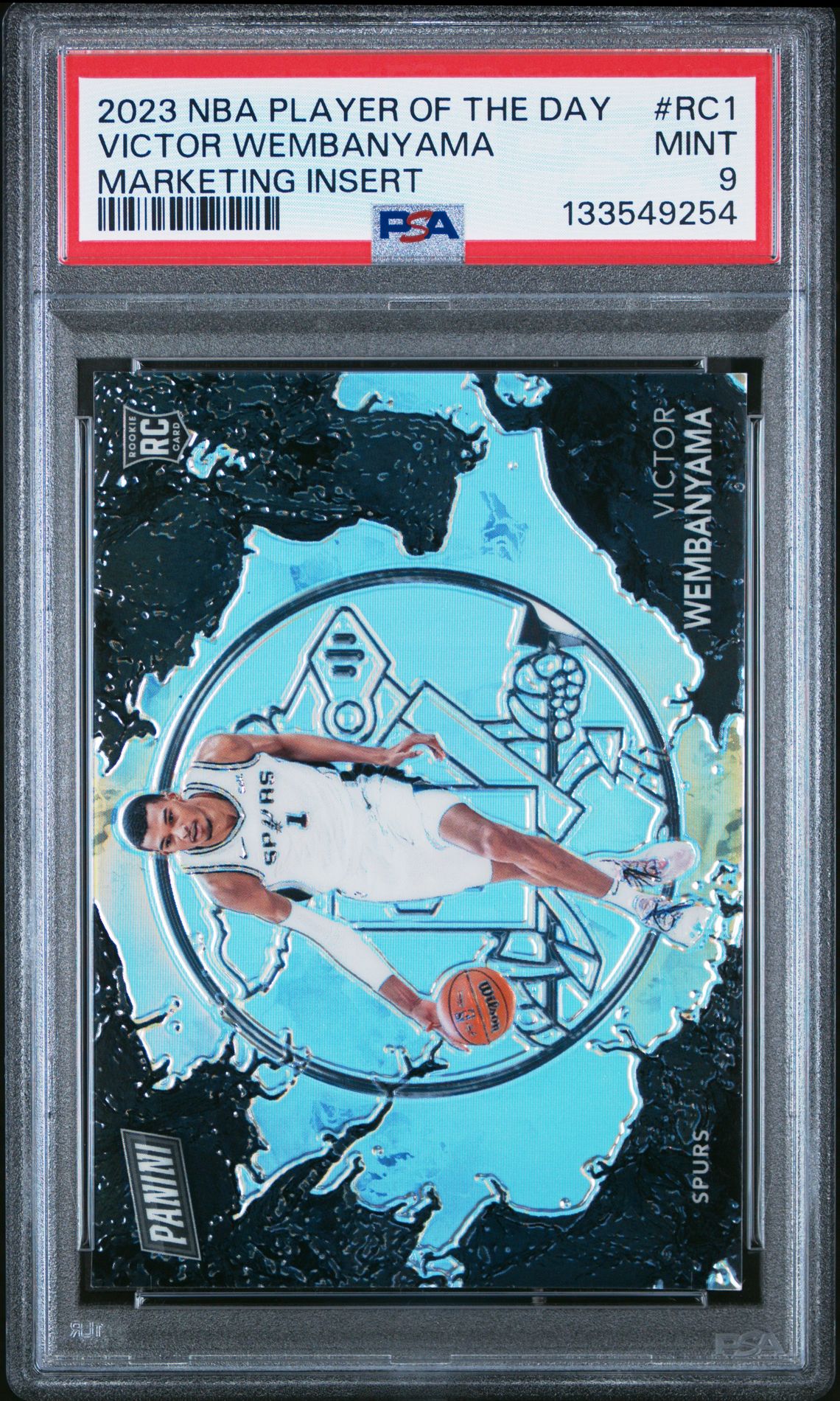 2023 Panini Nba Player Of The Day Marketing Insert Victor Wembanyama #Rc1 Mint 9 front