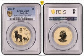 2022-P $1 Year of the Tiger PNC MS67