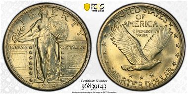 1924-D 25C MS66FH