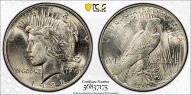 1923 $1 MS64