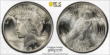 1924 $1 MS65+