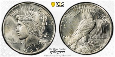 1925 $1 MS64
