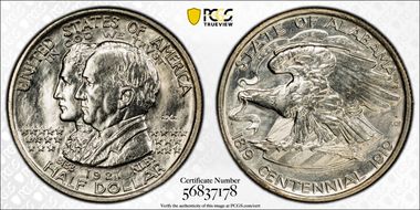 1921 50C Alabama, 2X2 N1