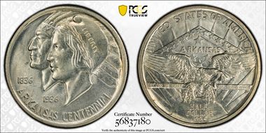1935 50C Arkansas MS64