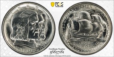 1936 50C Long Island MS64