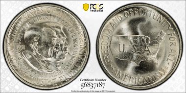1951-S 50C Washington-Carver MS65
