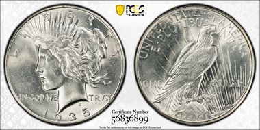 1935 $1 MS62