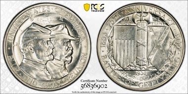 1936 50C Gettysburg MS63