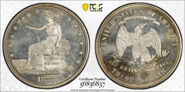 1877 T$1 MS64PL
