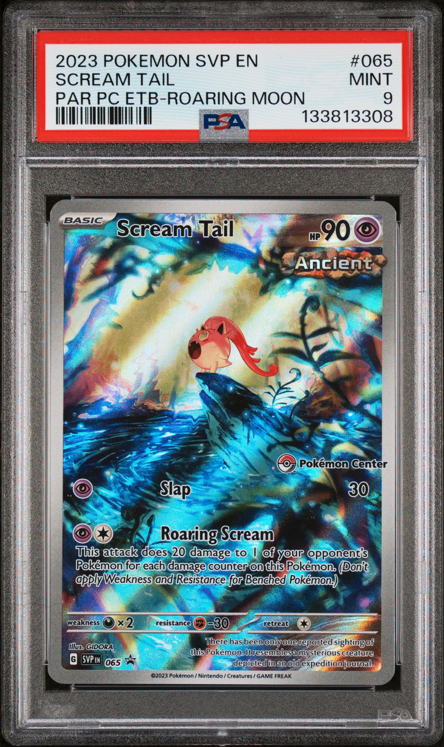 2023 #065 Scream Tail PSA 9 Svp EN-SV Black Star Promo Pokemon