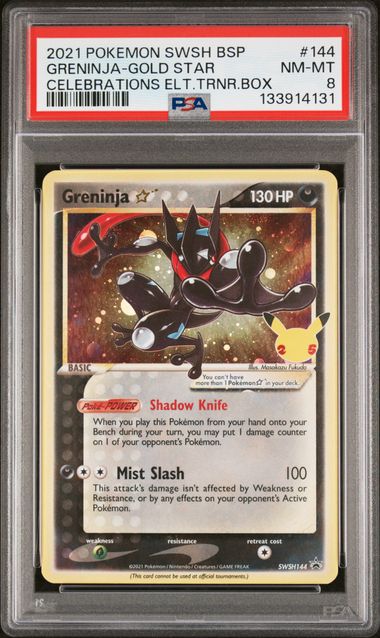 2021 Pokemon Black Star Promo Gold Star #144 Greninja front