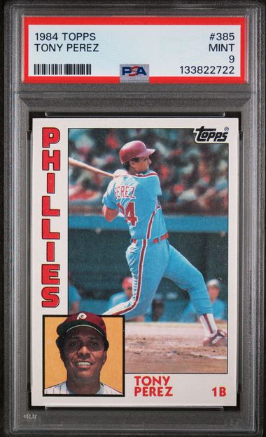 1984 Topps #385 Tony Perez front