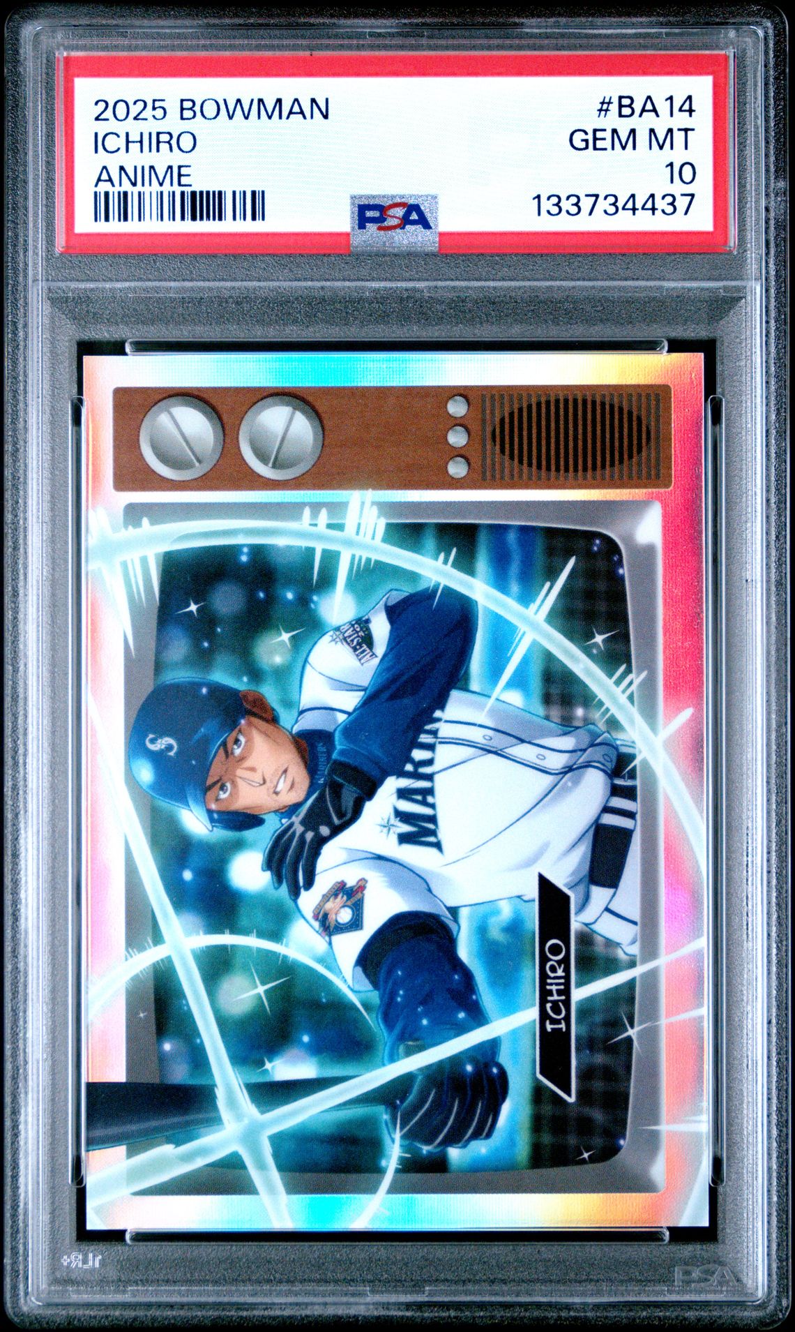 2025 Bowman Anime Ichiro #Ba14 Gem Mt 10 front