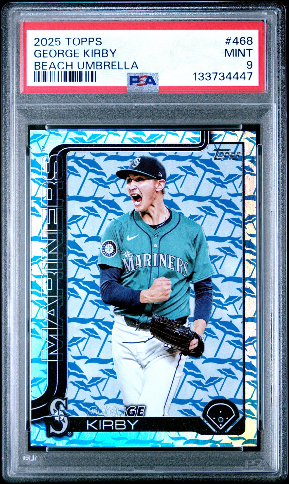 2025 Topps George Kirby #468 (Beach Umbrella) Mint 9 front