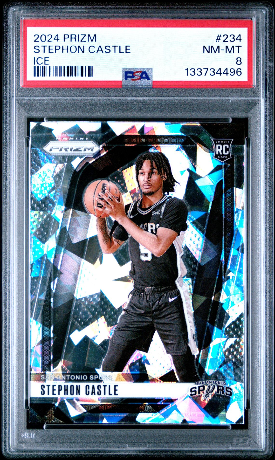 2024 Panini Prizm Stephon Castle #234 (Ice) Nm-Mt 8 front