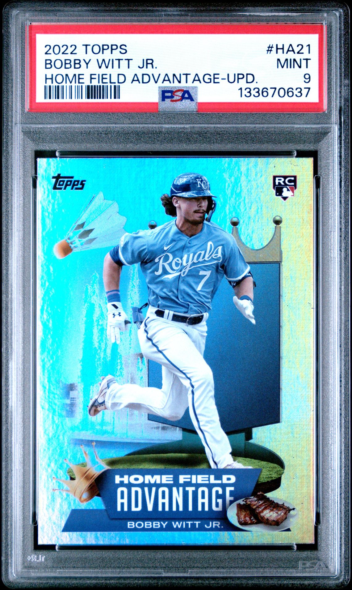 2022 Topps Home Field Advantage Bobby Witt Jr. #Ha21 (Home Field Advantage-Upd.) Mint 9 front