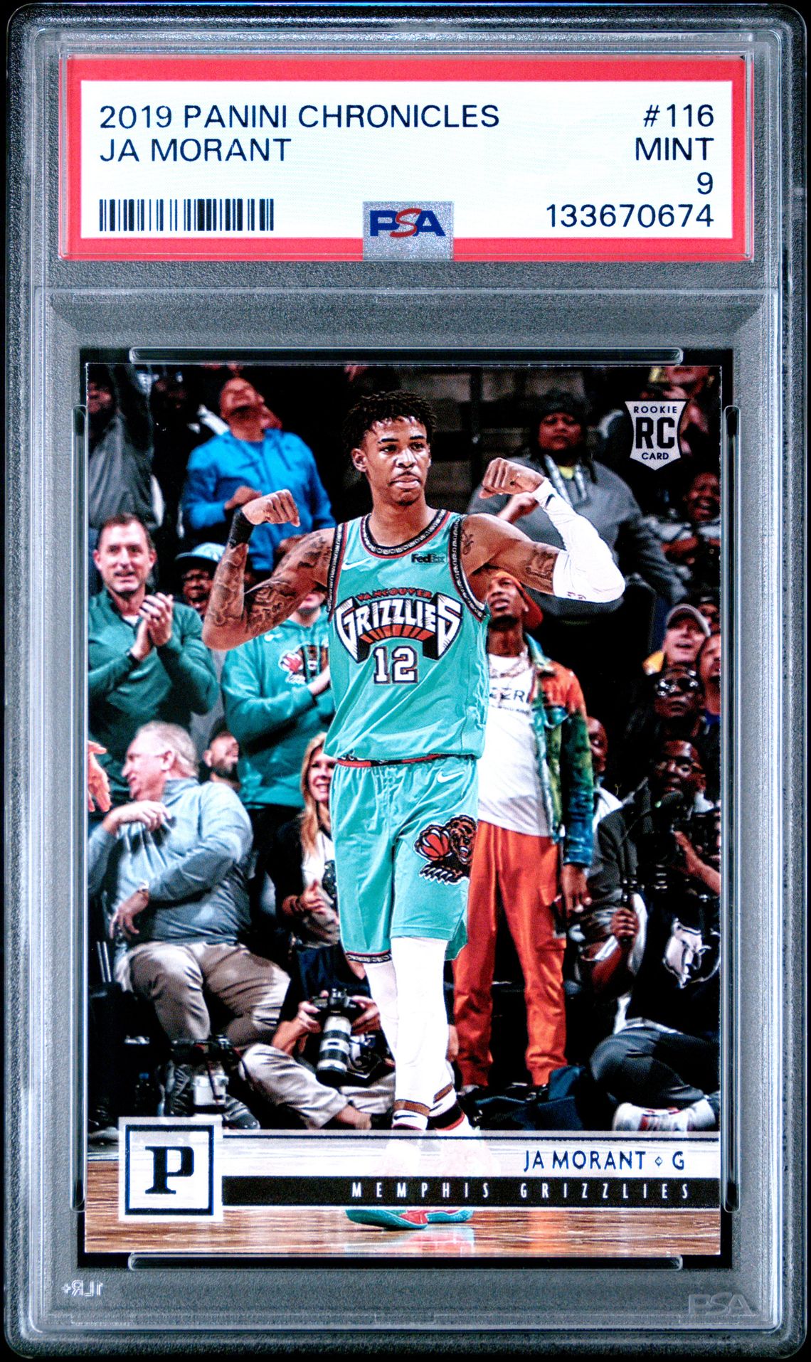 2019 Panini Chronicles Ja Morant #116 Mint 9 front