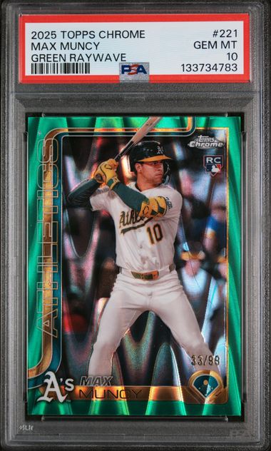 2025 Topps Topps Chrome Green #221 Max Muncy front