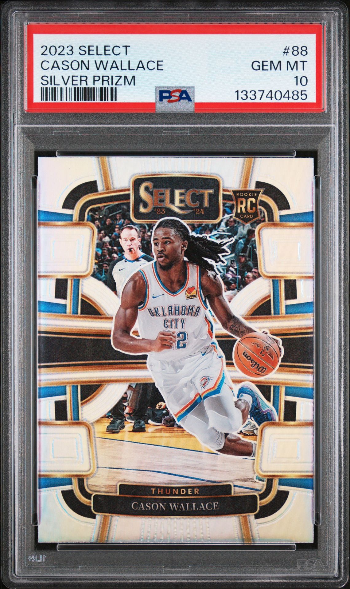 2023 Panini PANINI SELECT SILVER PRIZM #88 Cason Wallace front