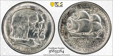 1936 50C Long Island MS62