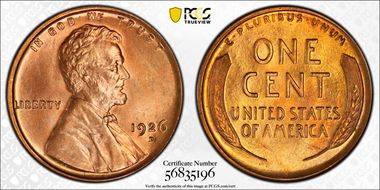 1926-D 1C MS65+ RD