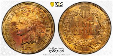 1873 1C Open 3 MS66RB