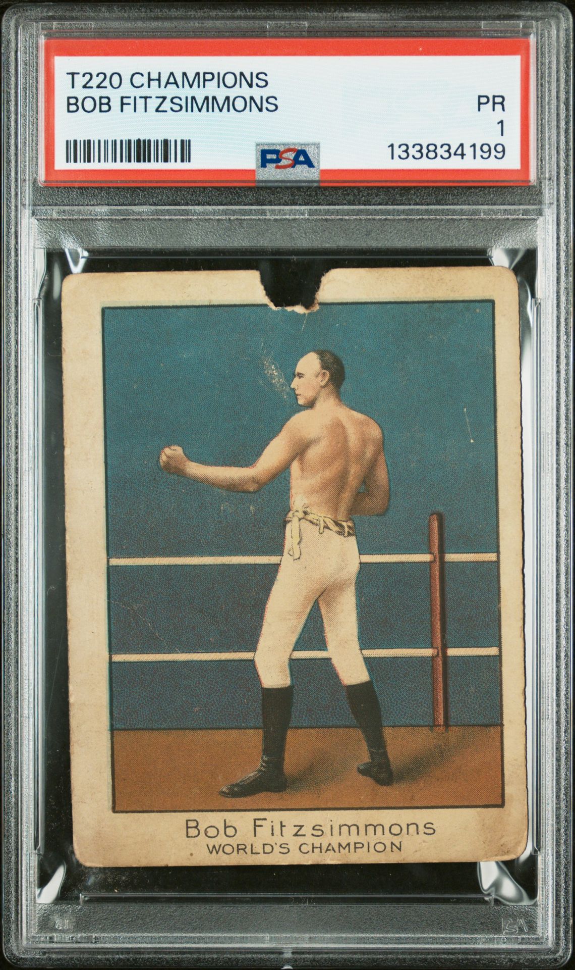 1910 T220 Champions Bob Fitzsimmons Pr 1 front