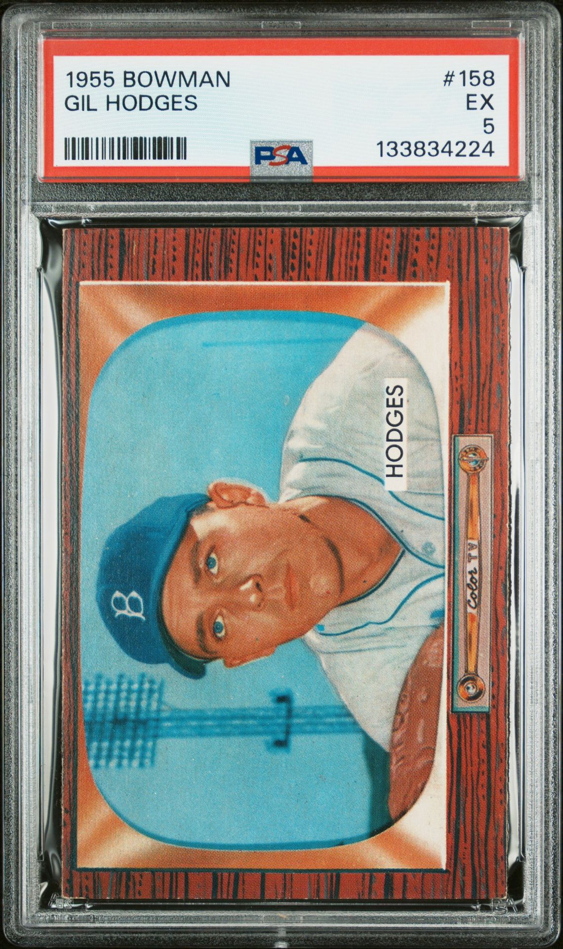 1955 Bowman Gil Hodges #158 Ex 5 front