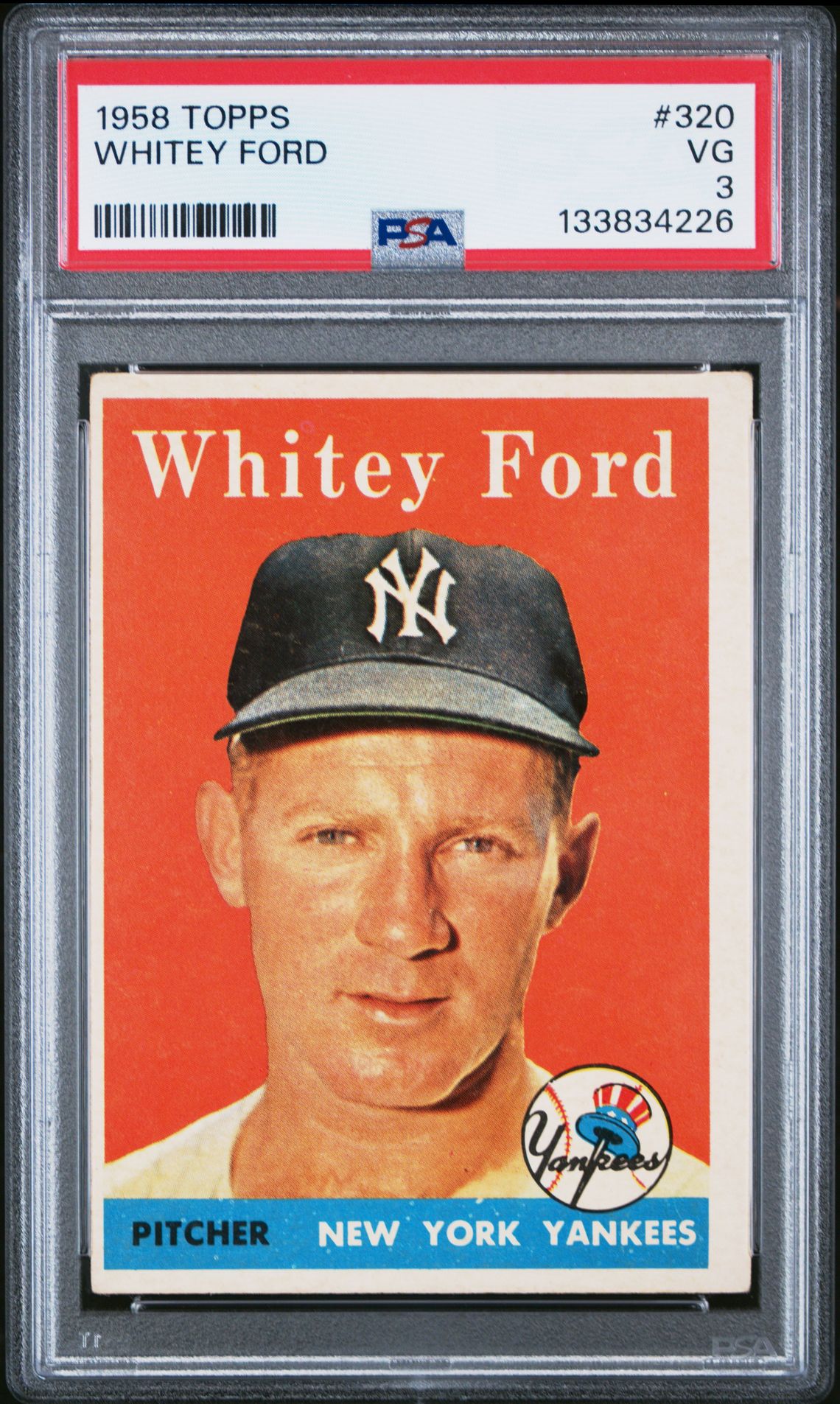 1958 Topps Whitey Ford #320 Vg 3 front