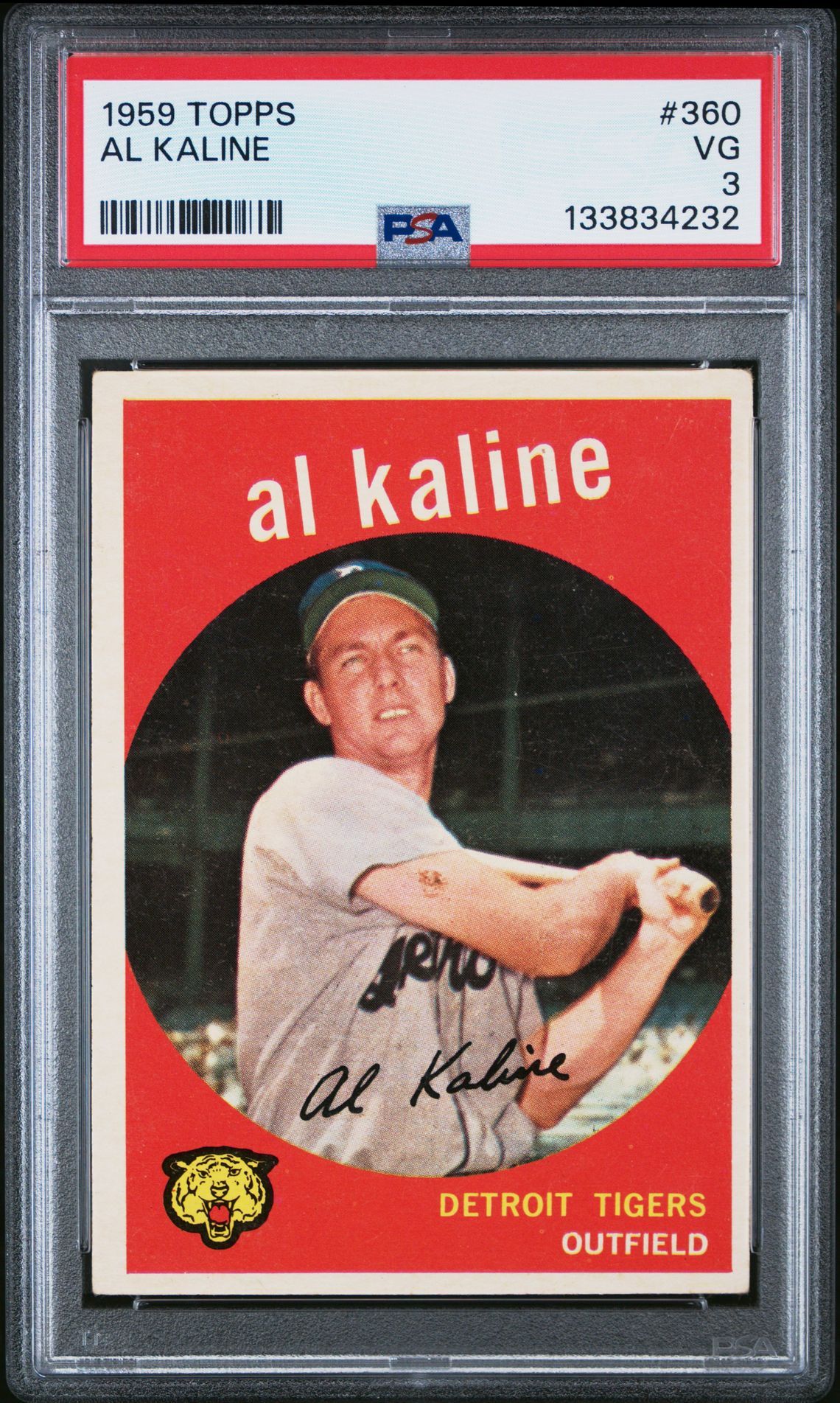 1959 Topps Al Kaline #360 Vg 3 front