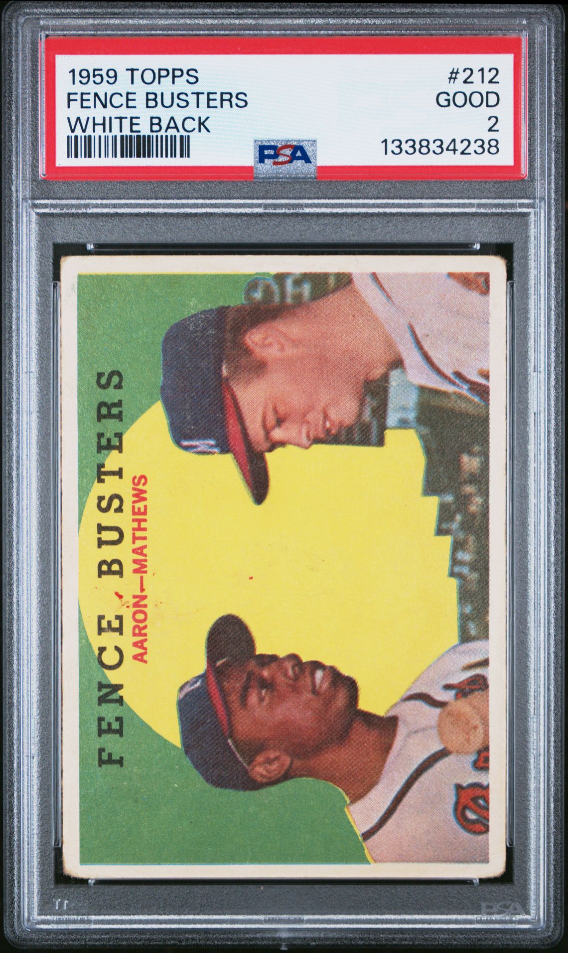 1959 Topps Fence Busters #212 (White Back) Good 2 front