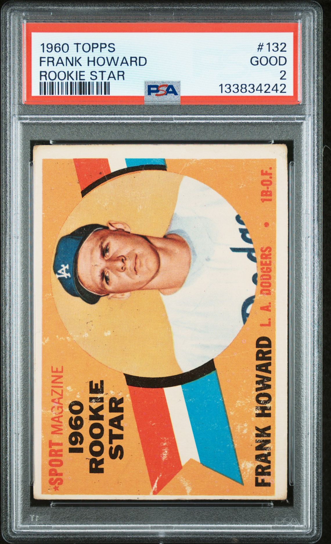 1960 Topps Frank Howard #132 (Rookie Star) Good 2 front