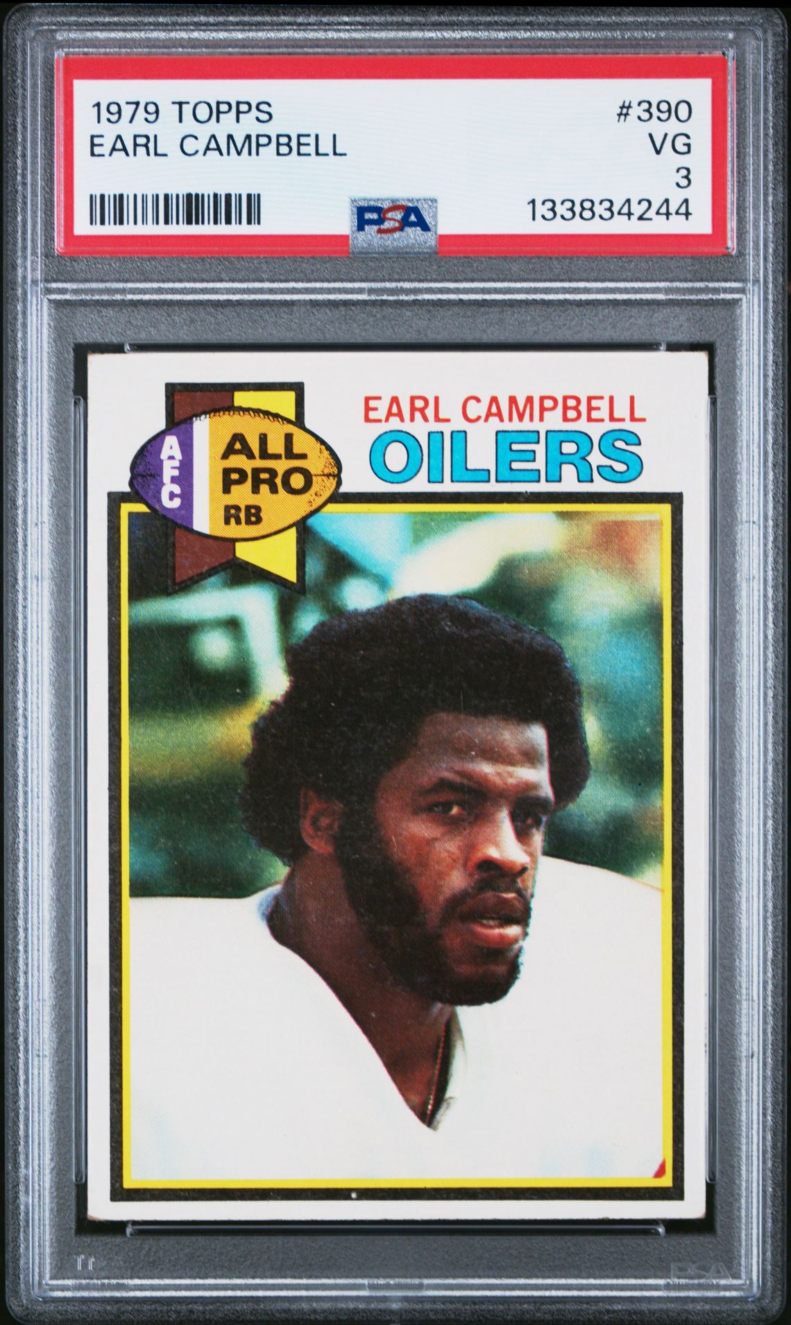 1979 Topps Earl Campbell #390 Vg 3 front