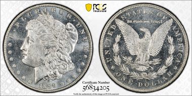 1889 $1 MS66PL