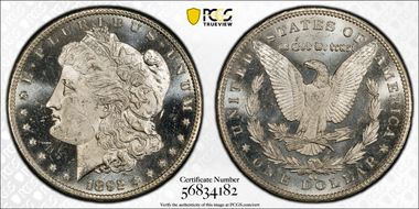 1892-CC $1 MS64PL