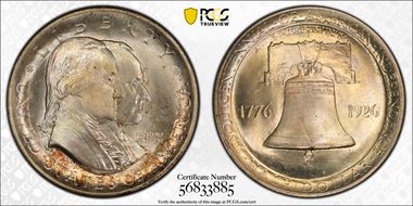 1926 50C Sesquicentennial MS66+