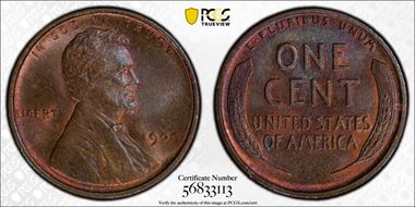 1909 1C Lincoln MS65BN