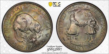 1936 50C Albany MS68