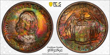 1934 50C Maryland MS68