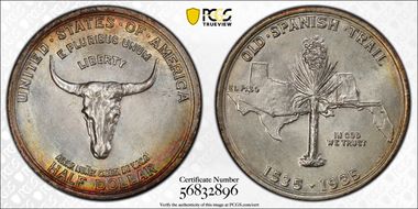 1935 50C Spanish Trail MS68