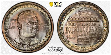 1949 50C Booker T. Washington MS68