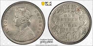 1882-C Rupee SW-6.61 MS63
